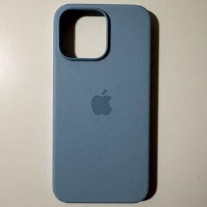 Apple iPhone 15 Pro Max Silicone Case -
Light Blue